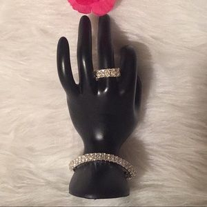 🌹Palm Beach SilverTone Bracelet & Ring